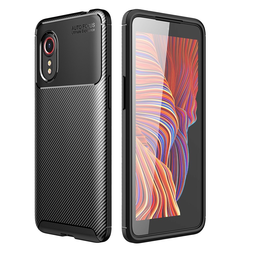 Skal TPU Kolfiber Samsung Galaxy Xcover 5 svart