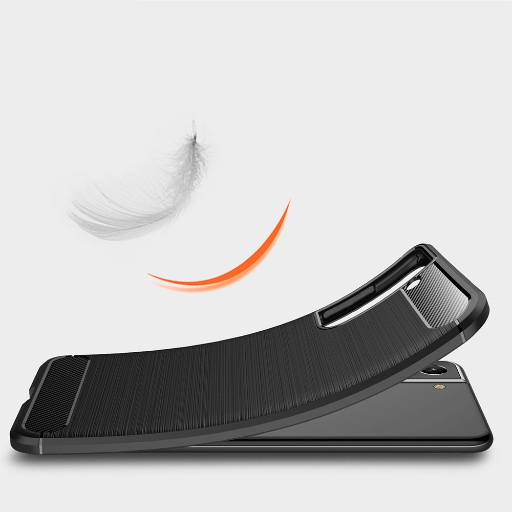 Samsung Galaxy S21 FE Skal TPU Brushed Svart