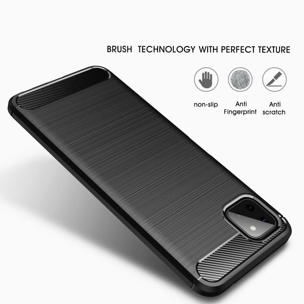 Samsung Galaxy A22 5G Skal TPU Brushed Svart