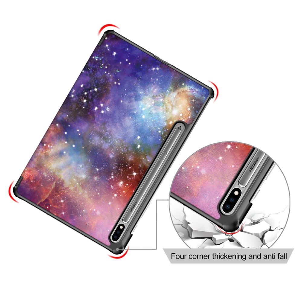 Fodral Tri-fold Samsung Galaxy Tab S7 FE - Rymd