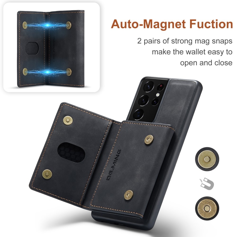 Magnetic Card Slot Case Samsung Galaxy S21 Ultra Svart