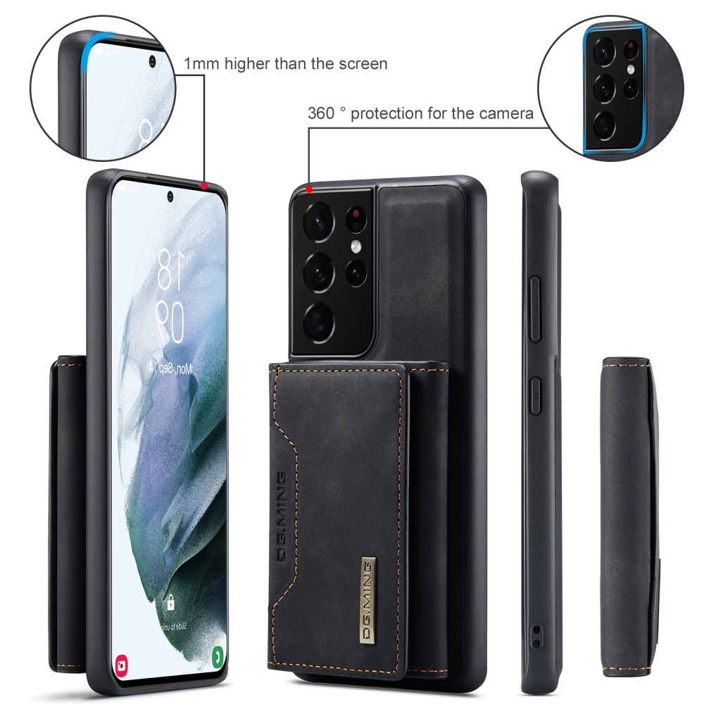 Magnetic Card Slot Case Samsung Galaxy S21 Ultra Svart