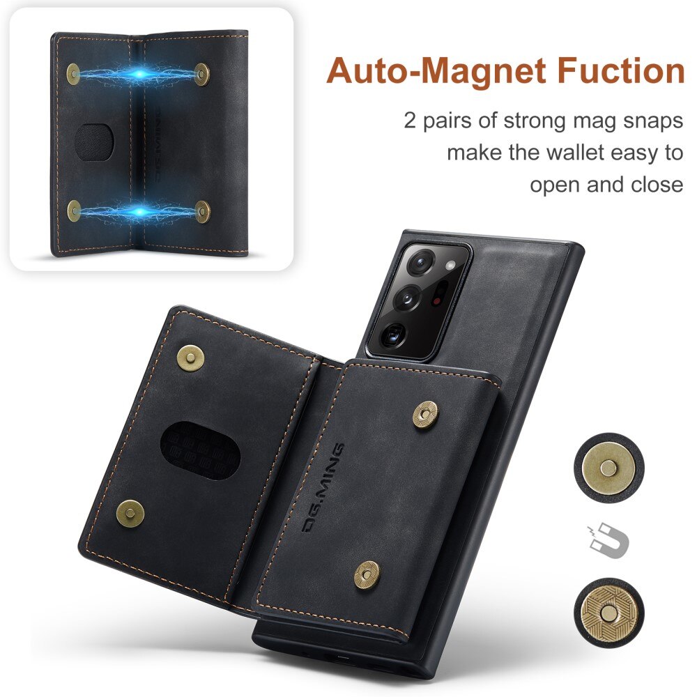 Magnetic Card Slot Case Samsung Galaxy Note 20 Ultra Svart
