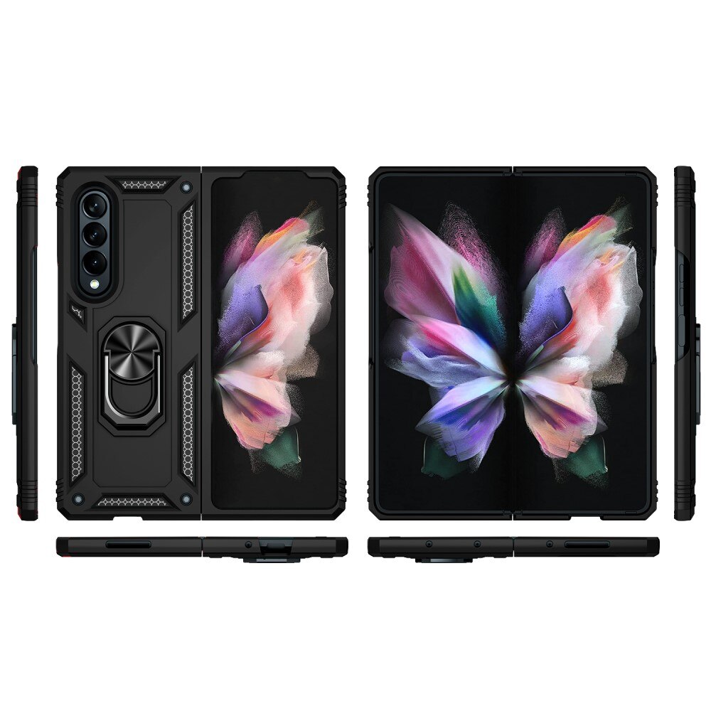 Hybridskal Tech Ring Samsung Galaxy Z Fold 3 svart