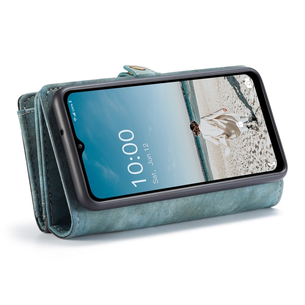 Multi-slot Plånboksfodral Samsung Galaxy A12 blå