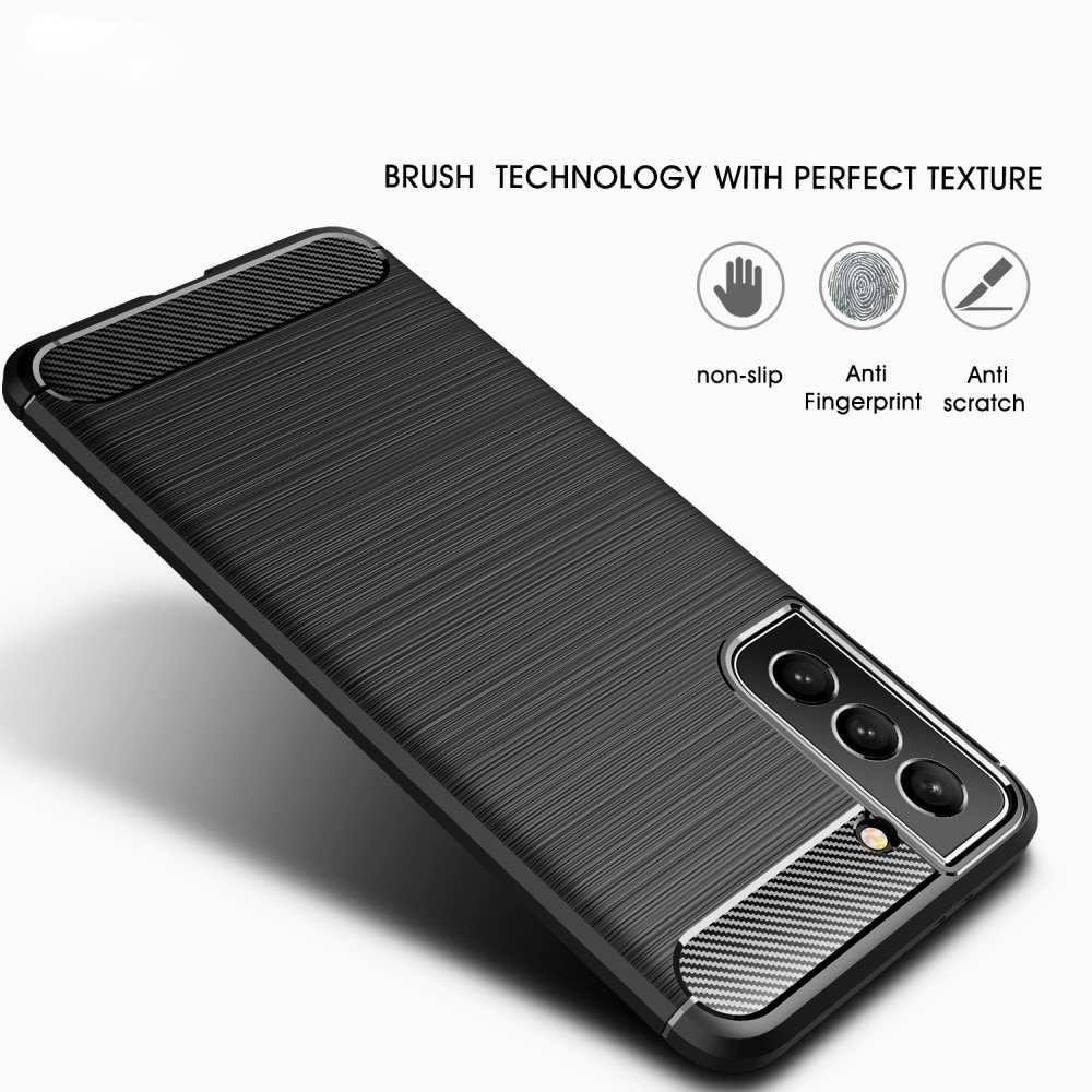 Samsung Galaxy S22 Plus Skal TPU Brushed Svart