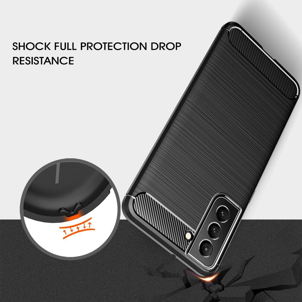 Samsung Galaxy S22 Plus Skal TPU Brushed Svart