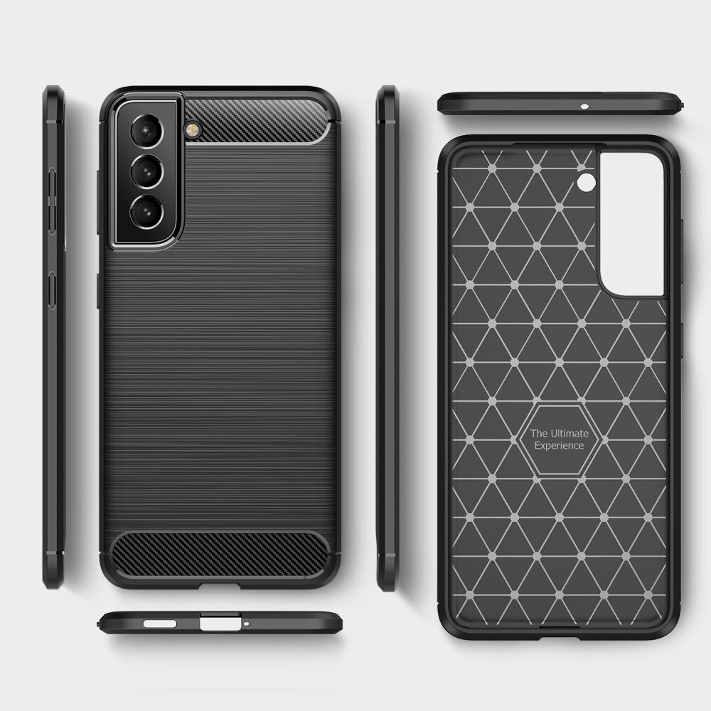 Samsung Galaxy S22 Plus Skal TPU Brushed Svart