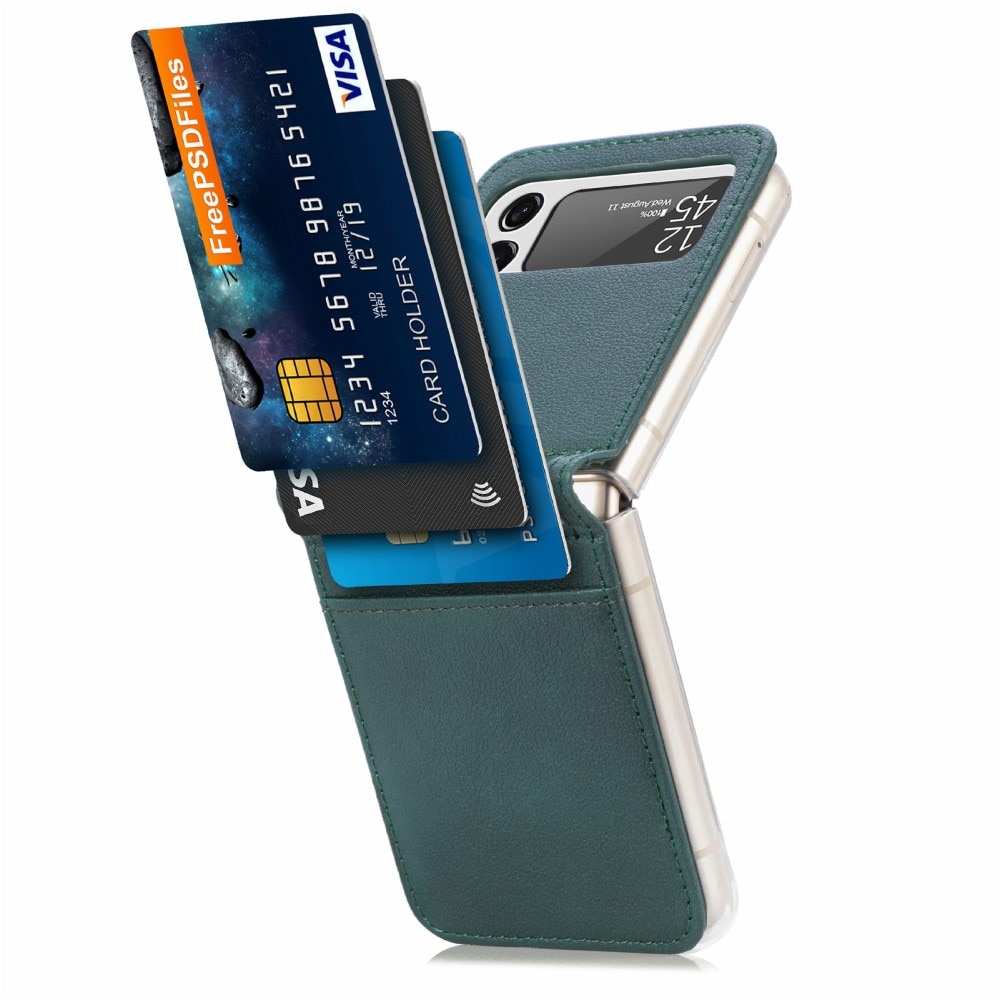 Slim Card Wallet Samsung Galaxy Z Flip 3 grön