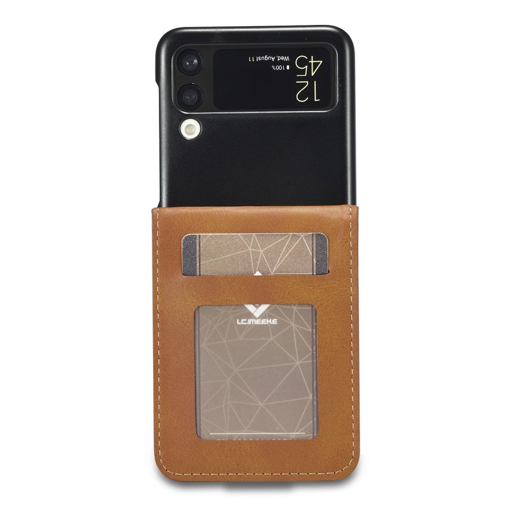 Plånboksfodral Samsung Galaxy Z Flip 3 cognac