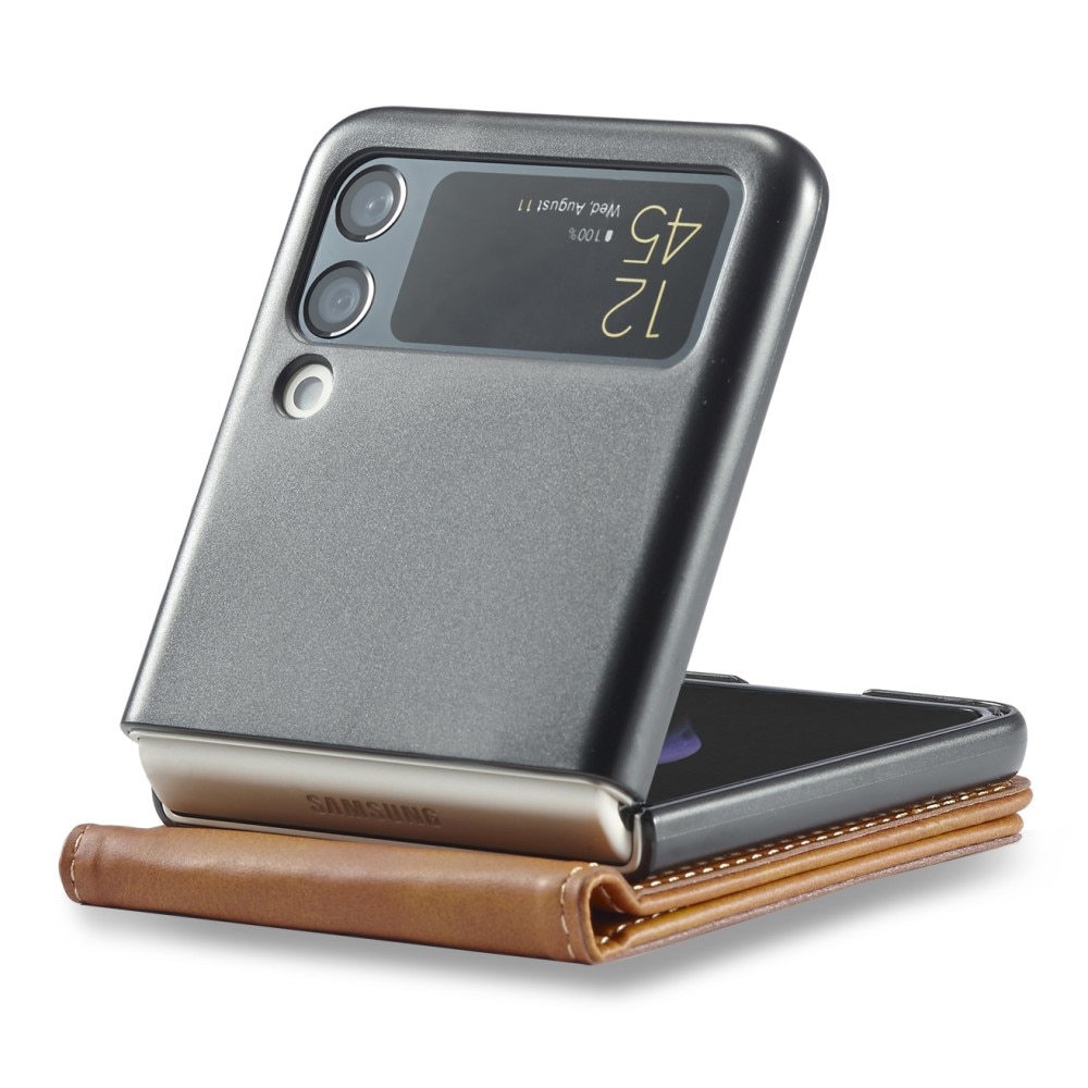 Plånboksfodral Samsung Galaxy Z Flip 3 cognac