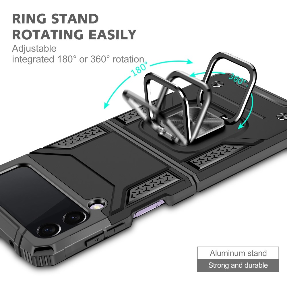 Hybridskal Tech Ring Samsung Galaxy Z Flip 3 svart