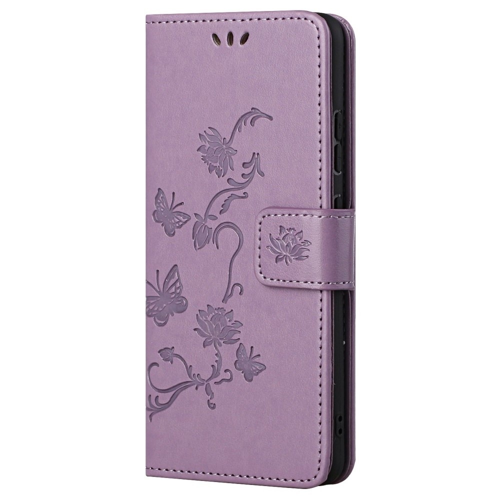 Läderfodral Fjärilar Samsung Galaxy A53 Lila