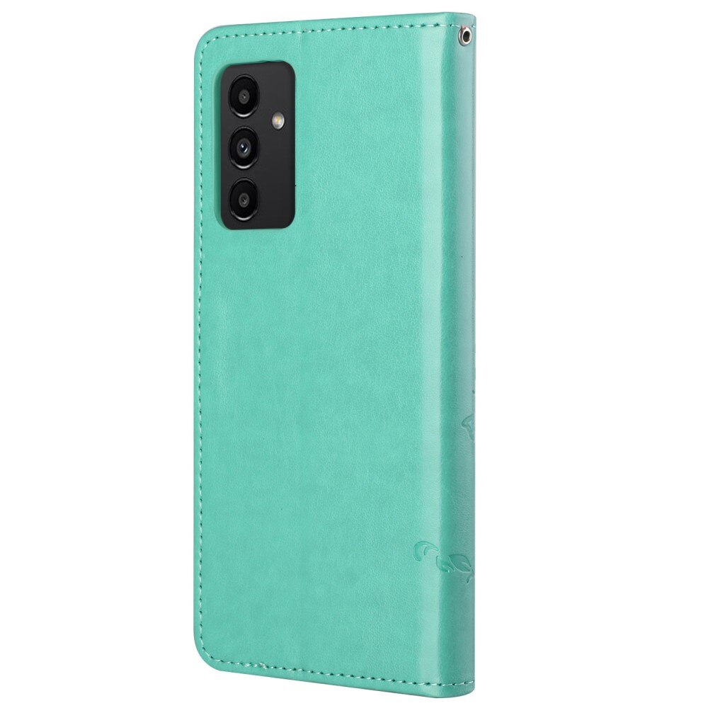 Läderfodral Fjärilar Samsung Galaxy A13 Grön