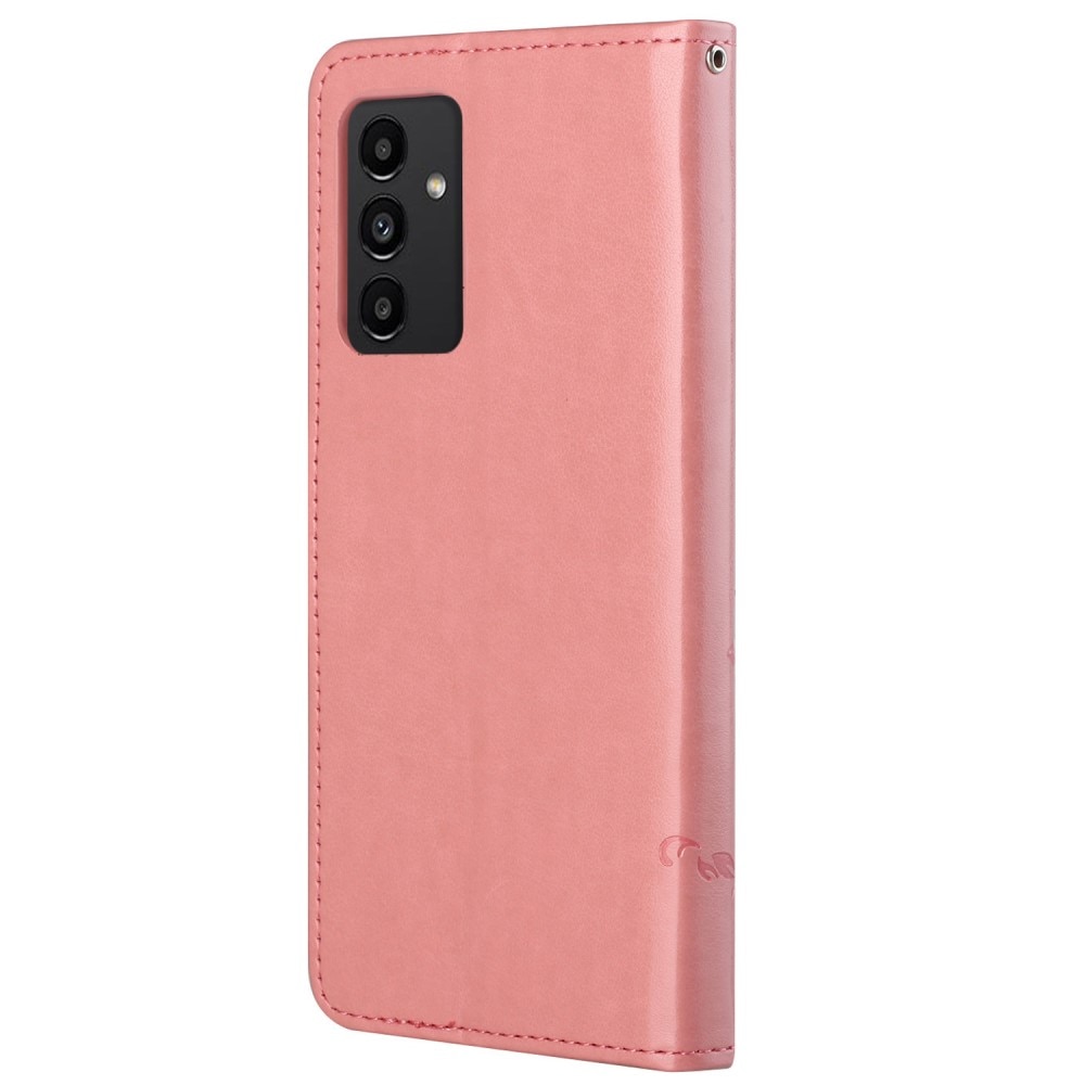 Läderfodral Fjärilar Samsung Galaxy A13 Rosa