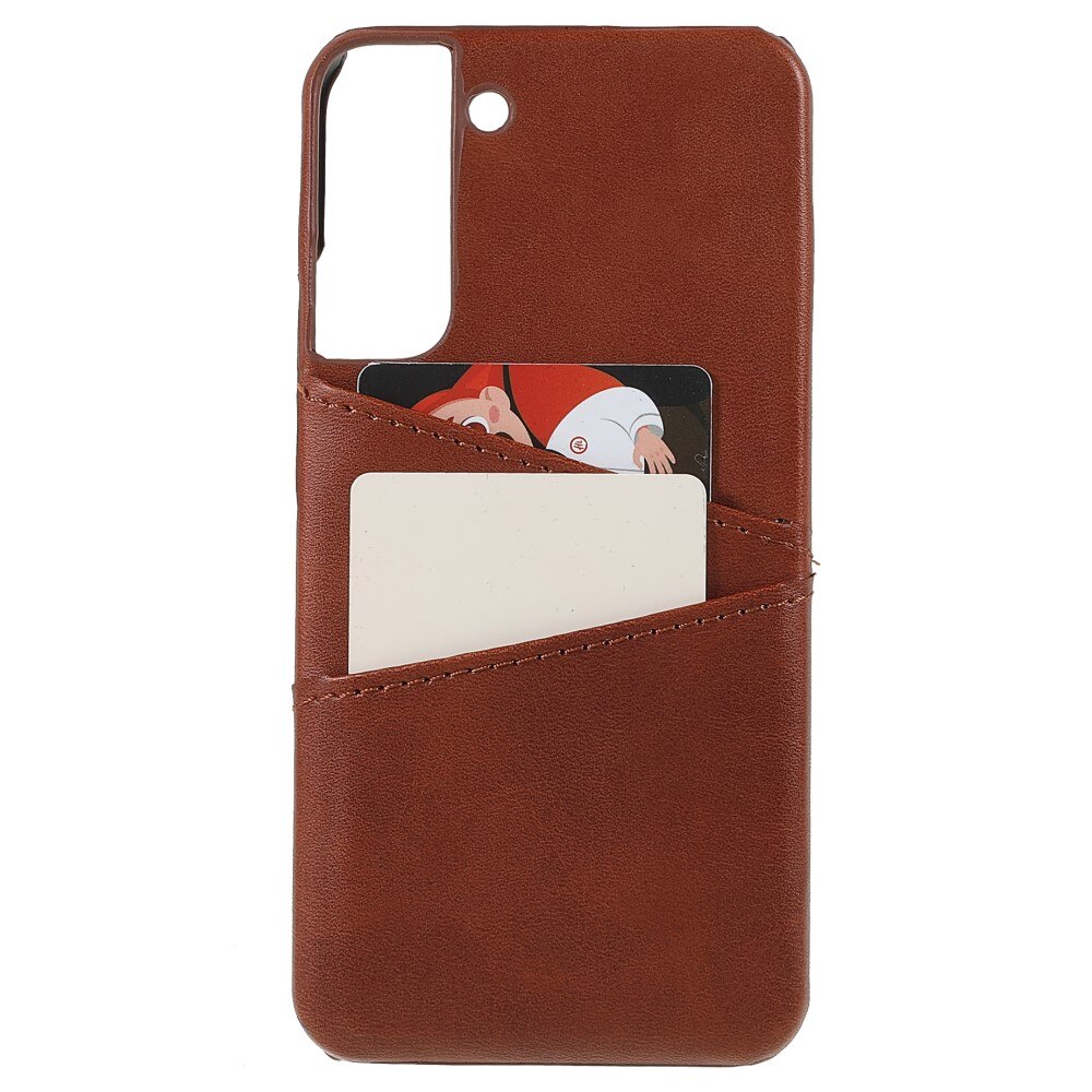 Card Slots Case Samsung Galaxy S22 Plus brun