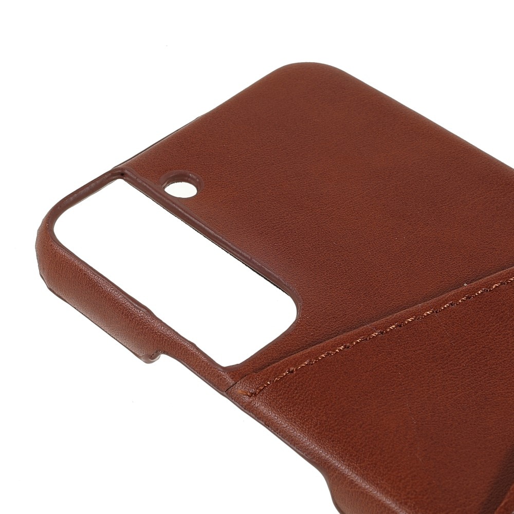 Card Slots Case Samsung Galaxy S22 Plus brun