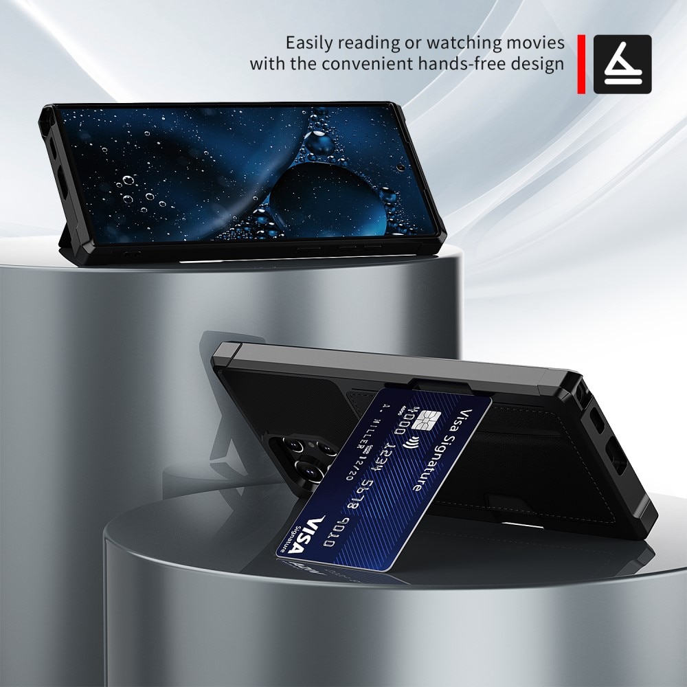 Tough Card Case Samsung Galaxy S22 Ultra svart