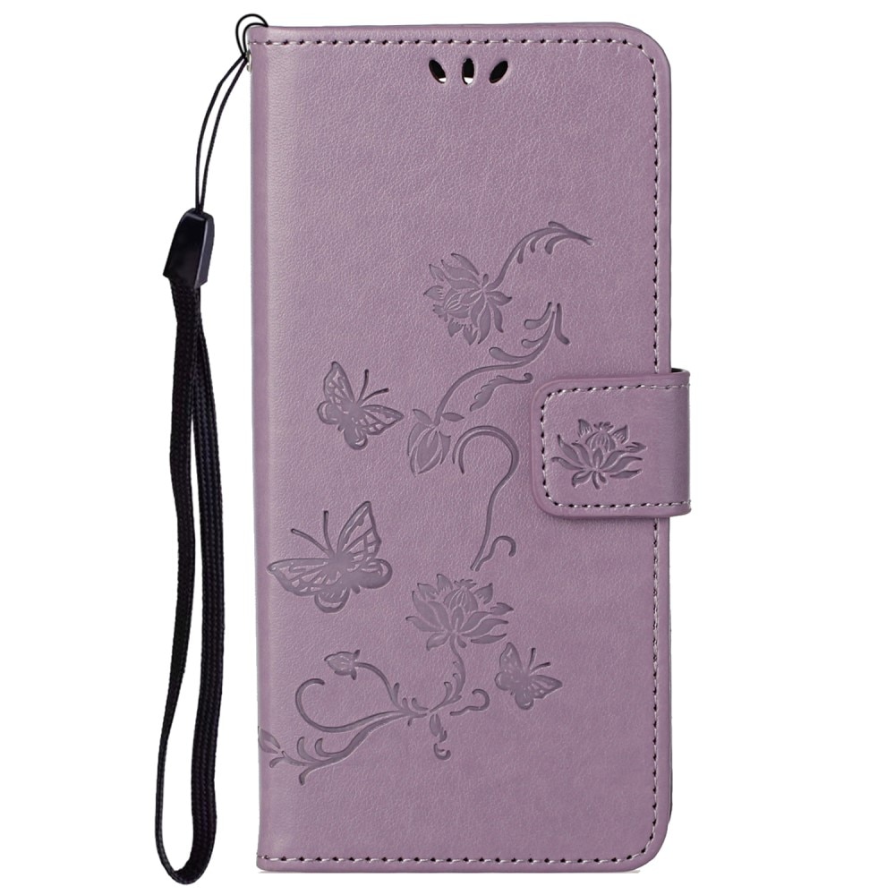 Läderfodral Fjärilar Samsung Galaxy A73 5G Lila