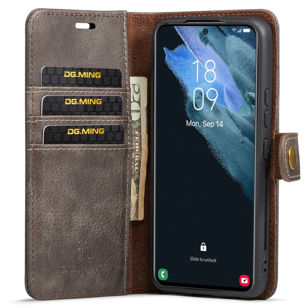 Magnet Wallet Samsung Galaxy S22 Plus Brun