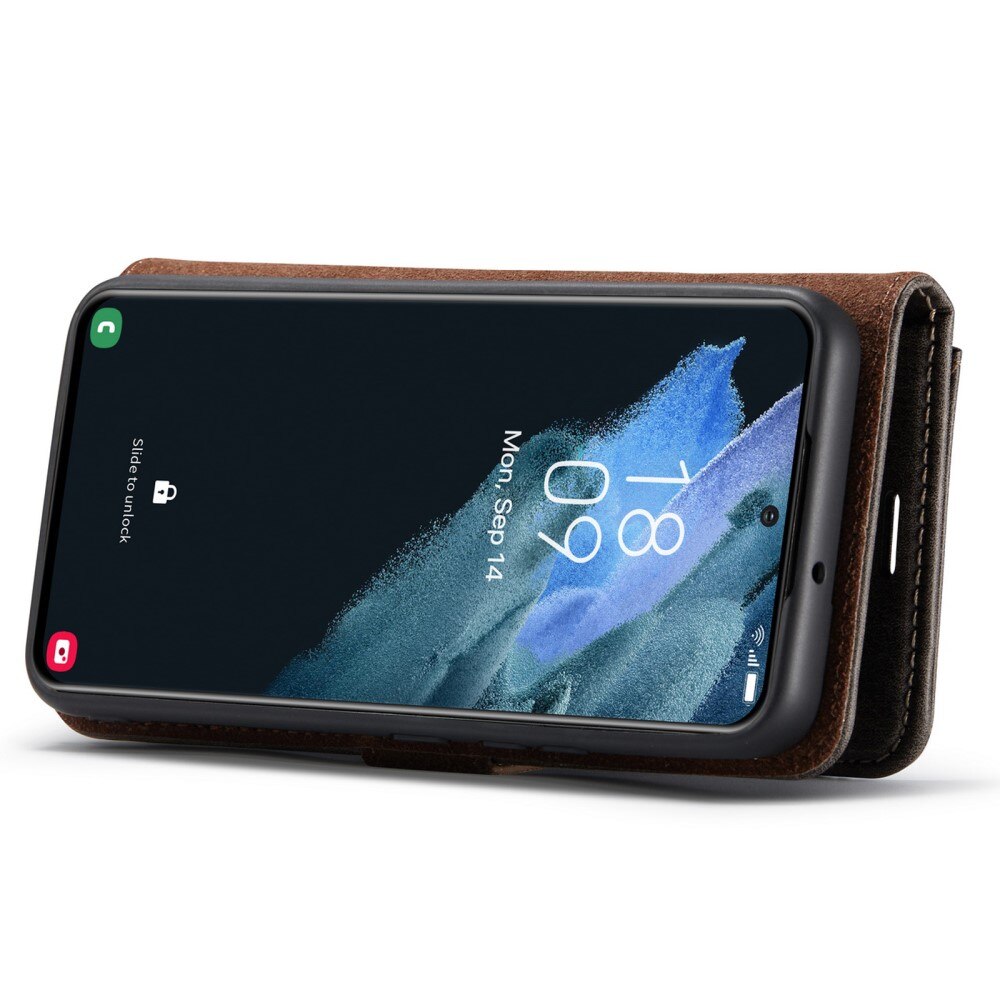 Magnet Wallet Samsung Galaxy S22 Plus Brun