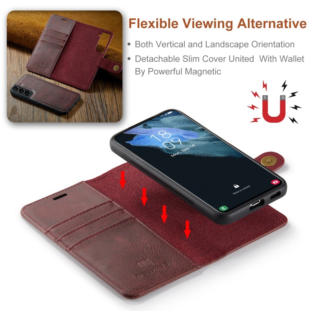 Magnet Wallet Samsung Galaxy S22 Röd