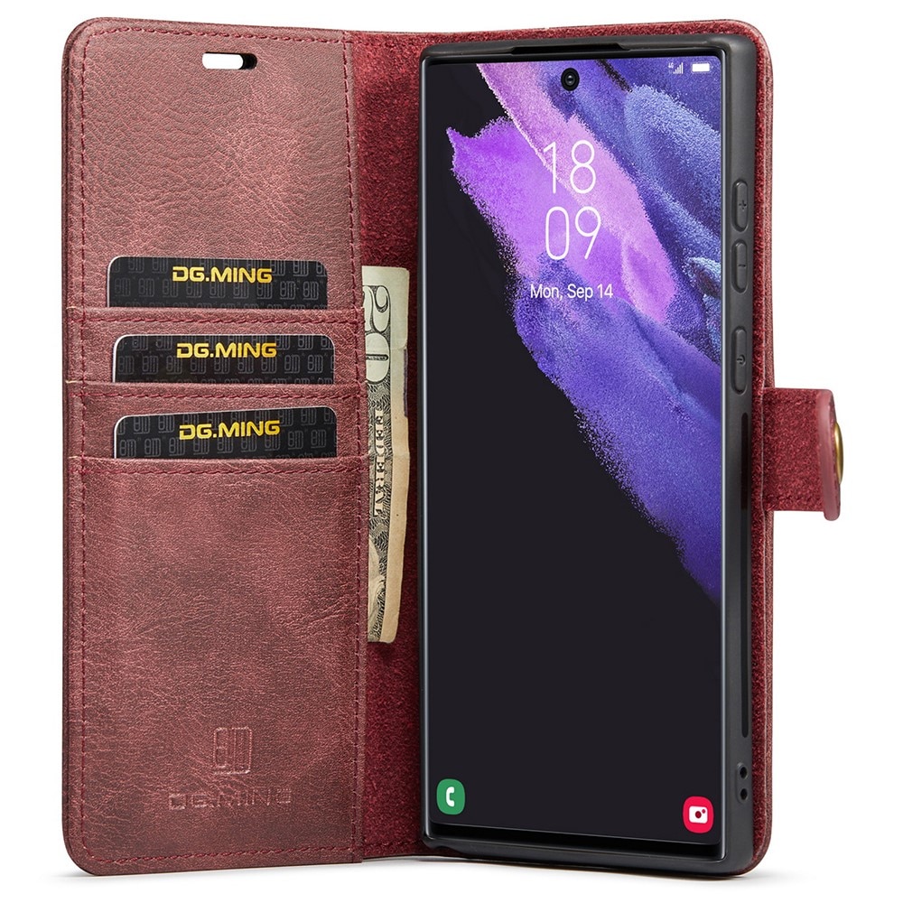 Magnet Wallet Samsung Galaxy S22 Ultra Röd