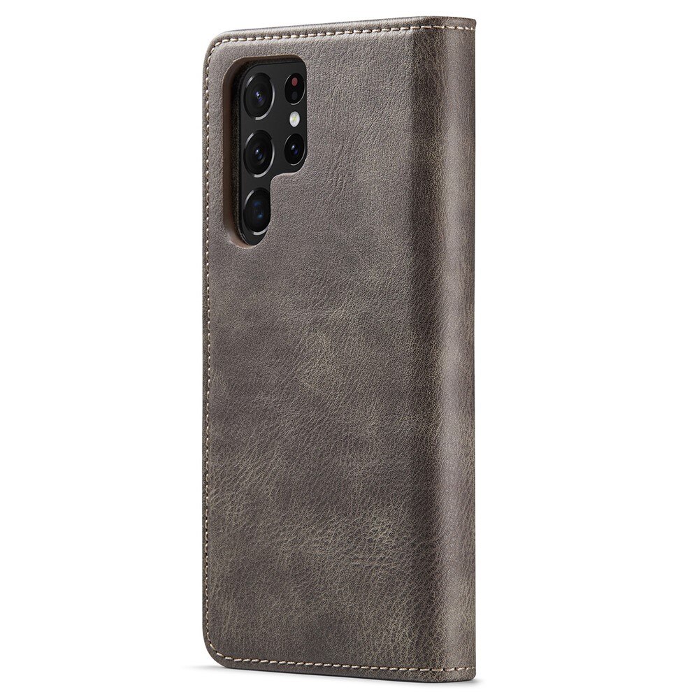 Magnet Wallet Samsung Galaxy S22 Ultra Brun