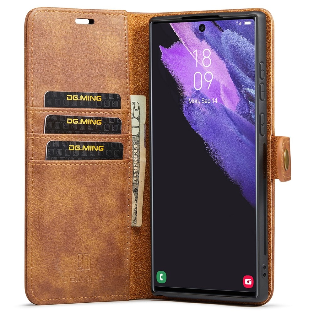 Magnet Wallet Samsung Galaxy S22 Ultra Cognac
