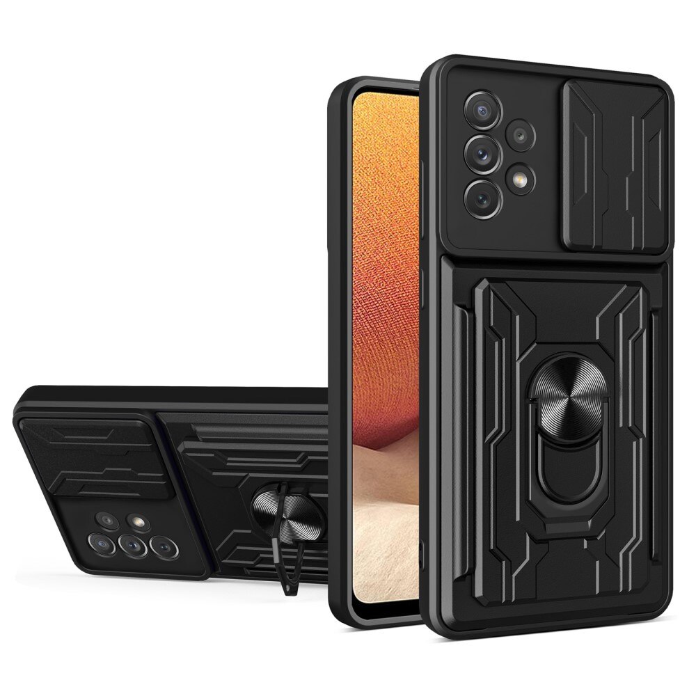 Hybrid Card Slot Case+Camera Protection Samsung Galaxy A33 svart