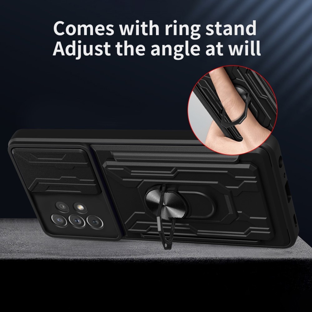 Hybrid Card Slot Case+Camera Protection Samsung Galaxy A33 svart