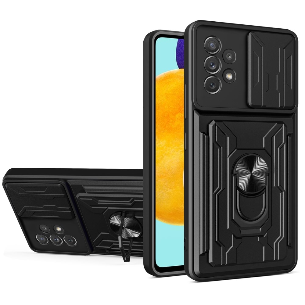 Hybrid Card Slot Case+Camera Protection Samsung Galaxy A53 svart