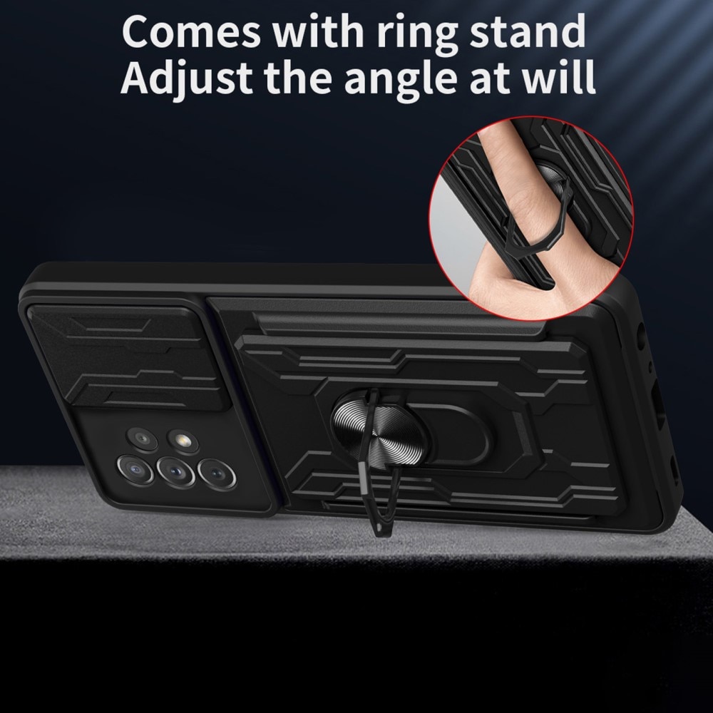 Hybrid Card Slot Case+Camera Protection Samsung Galaxy A53 svart