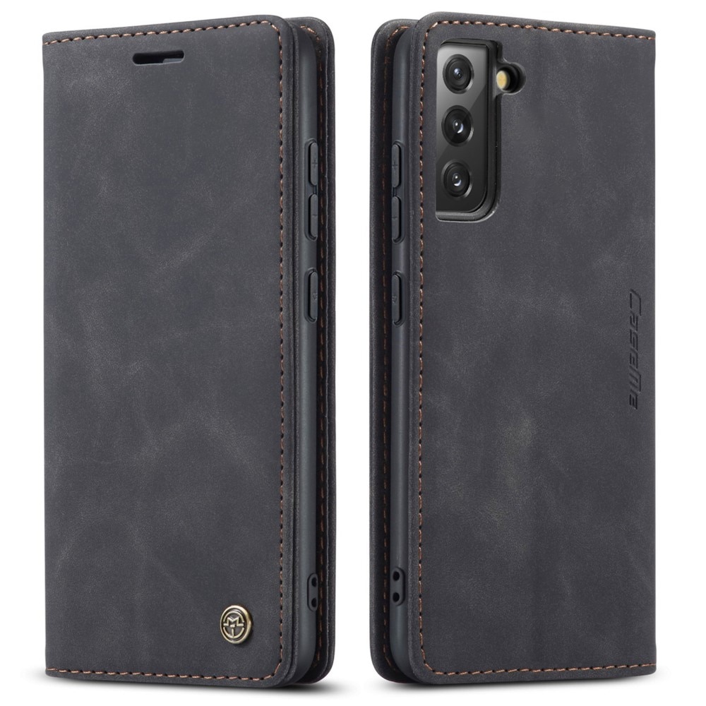 Slim Plånboksfodral Samsung Galaxy S22 Svart