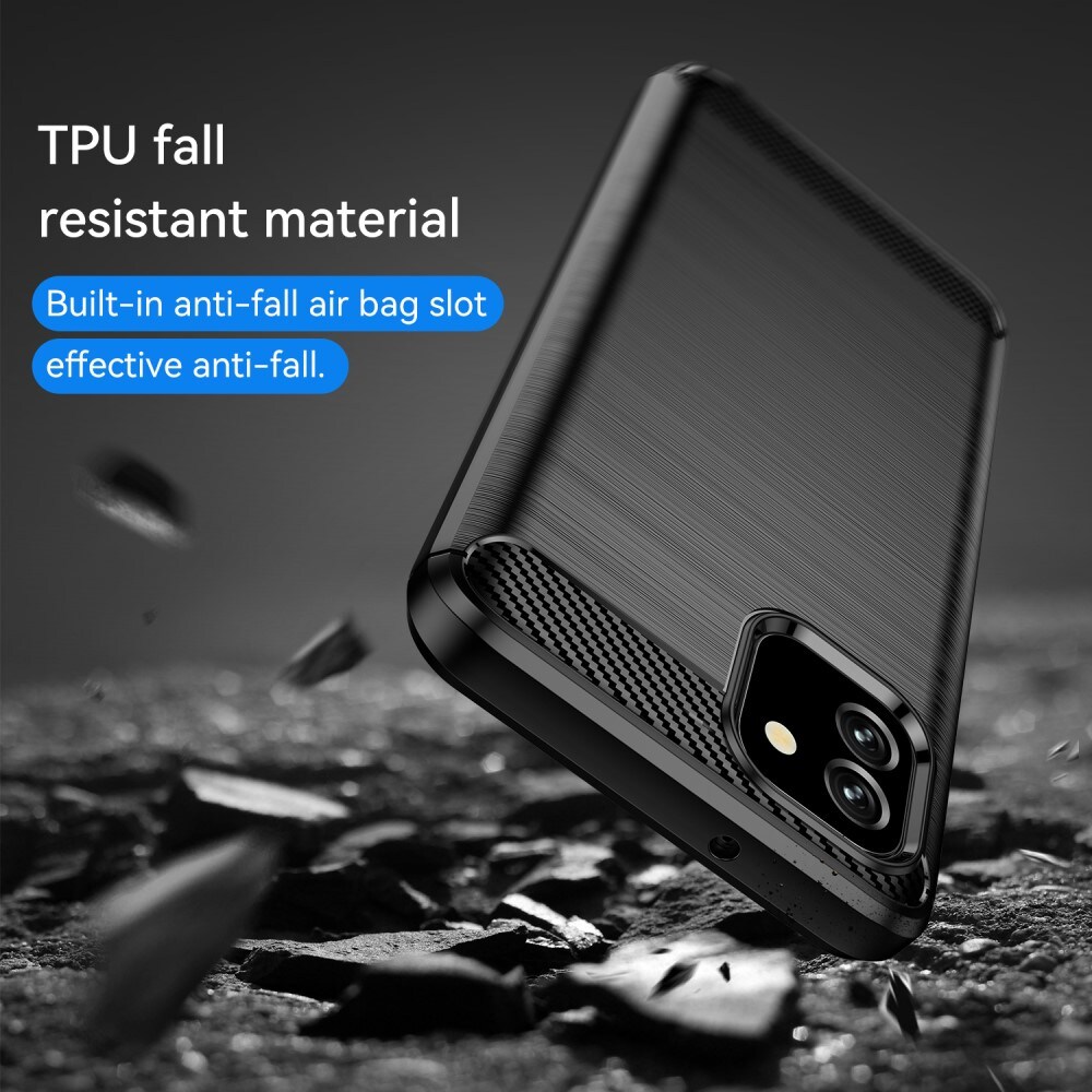 Samsung Galaxy A03 Skal TPU Brushed Svart