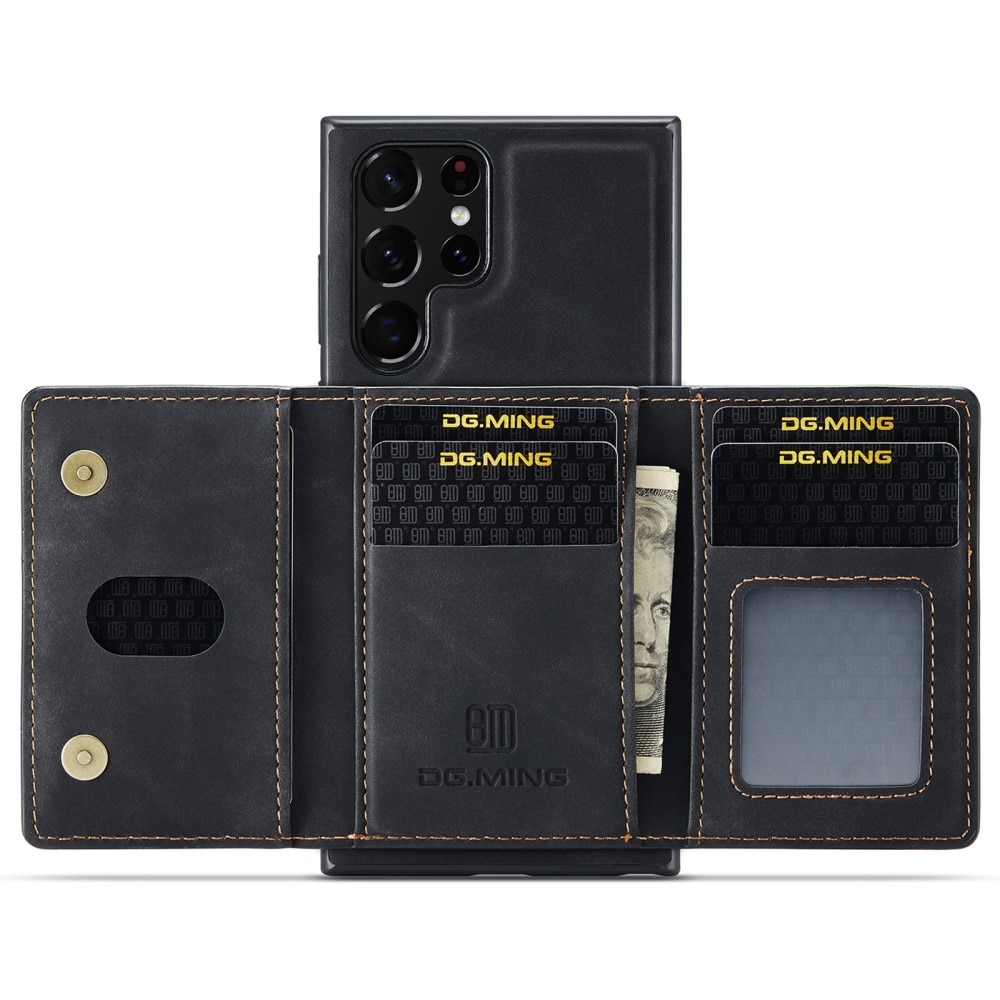 Magnetic Card Slot Case Samsung Galaxy S22 Ultra Black