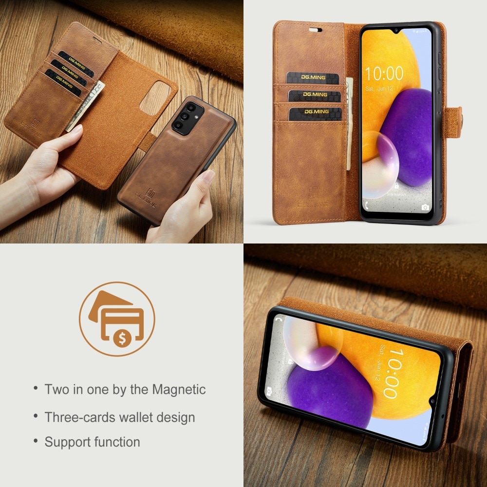 Magnet Wallet Samsung Galaxy A13 Cognac