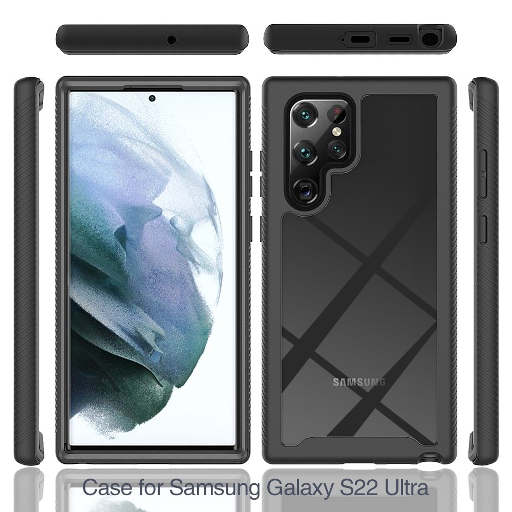 Full Cover Skal Samsung Galaxy S22 Ultra svart