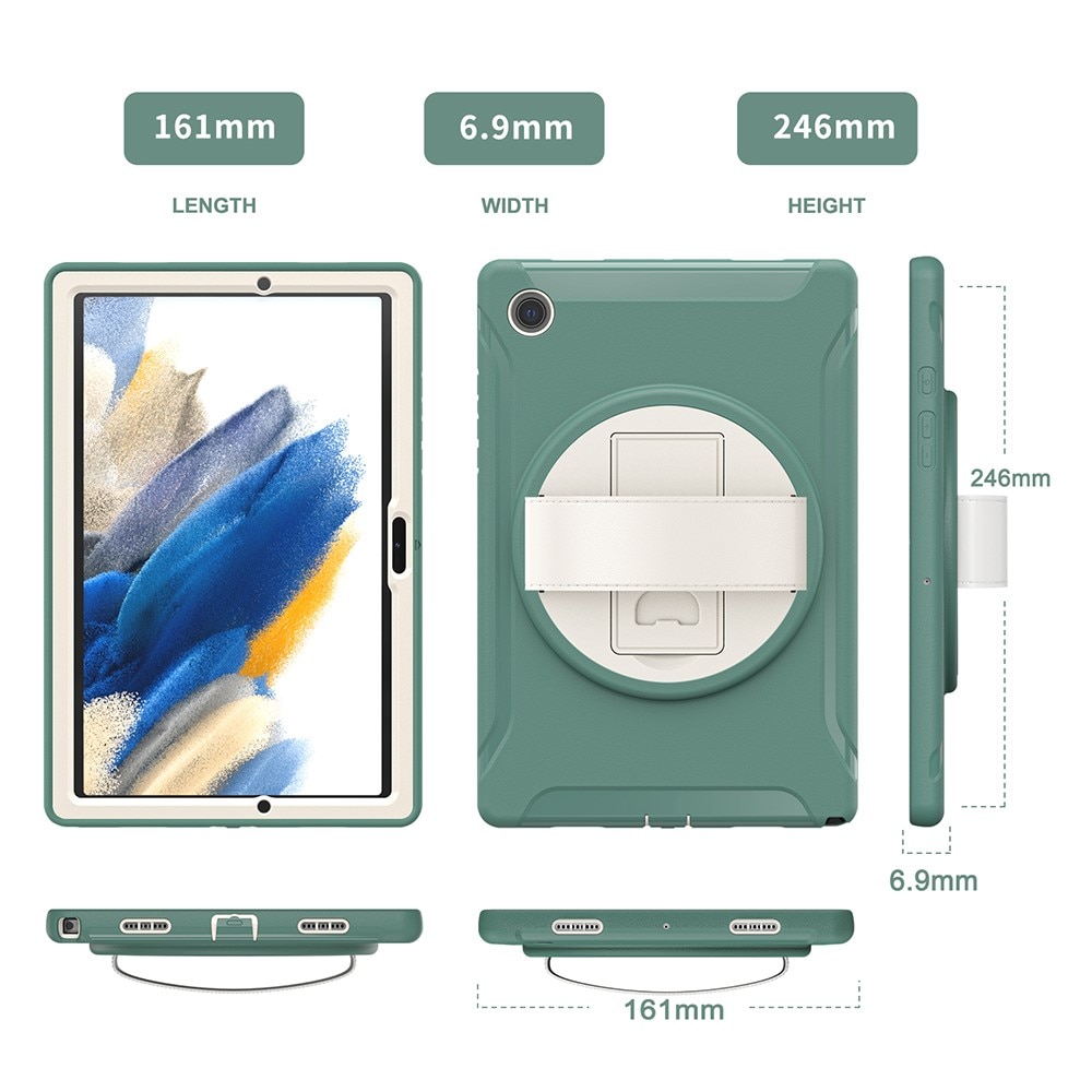 Stöttåligt Hybridskal Samsung Galaxy Tab A8 10.5 grön