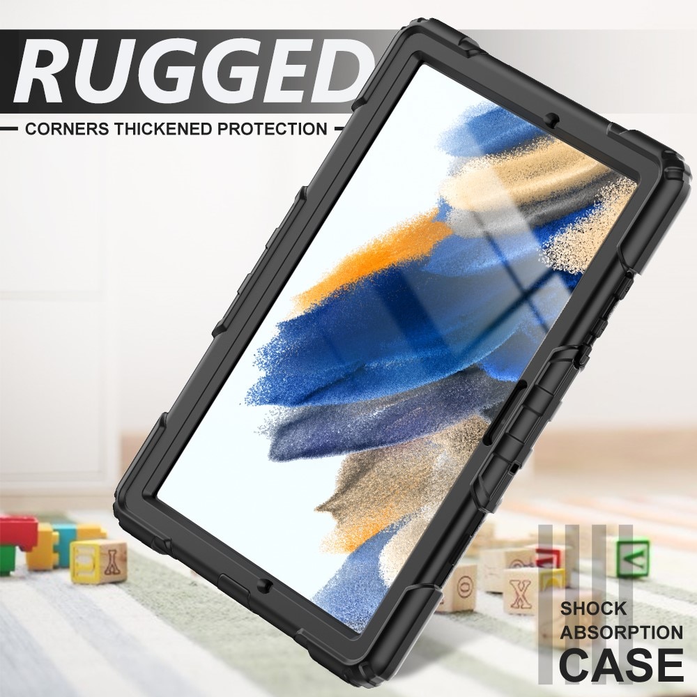 Stöttåligt Full Protection Hybridskal med axelrem Samsung Galaxy Tab A8 10.5 svart