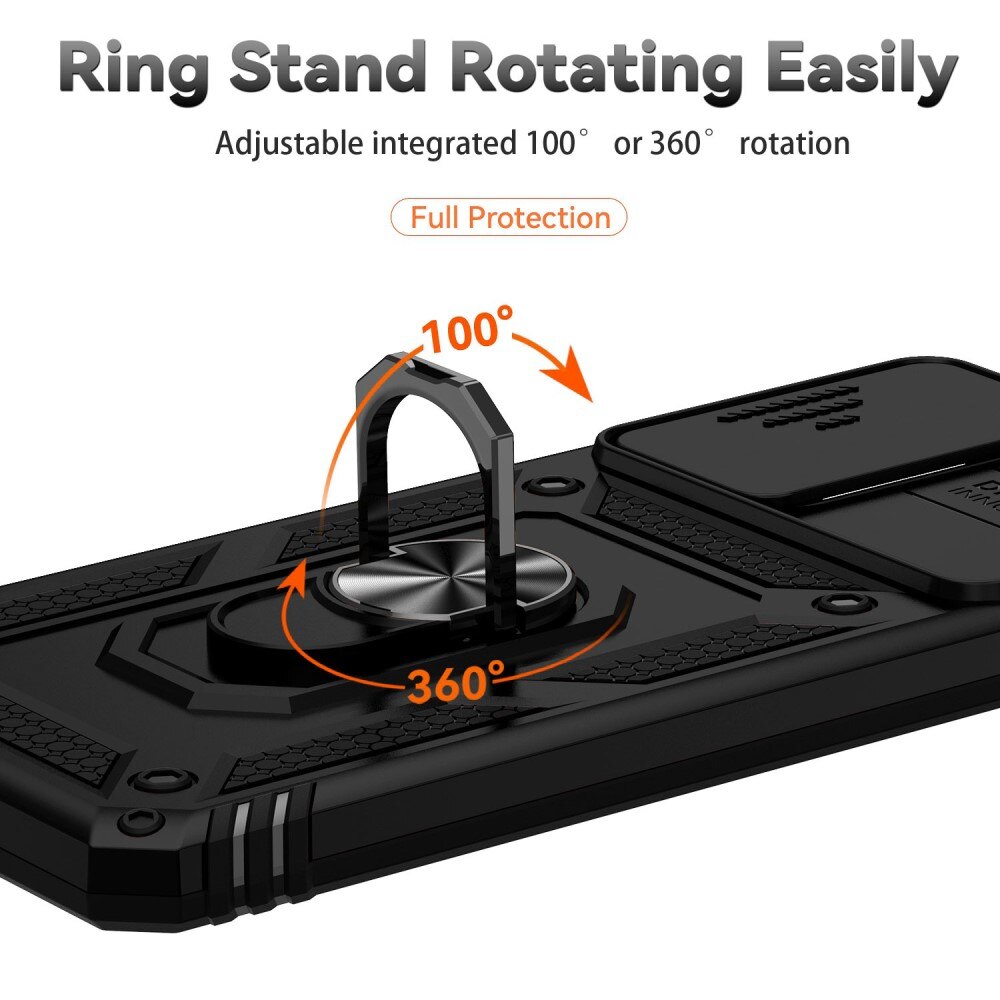 Hybridskal Ring + Kameraskydd Samsung Galaxy A53 Svart