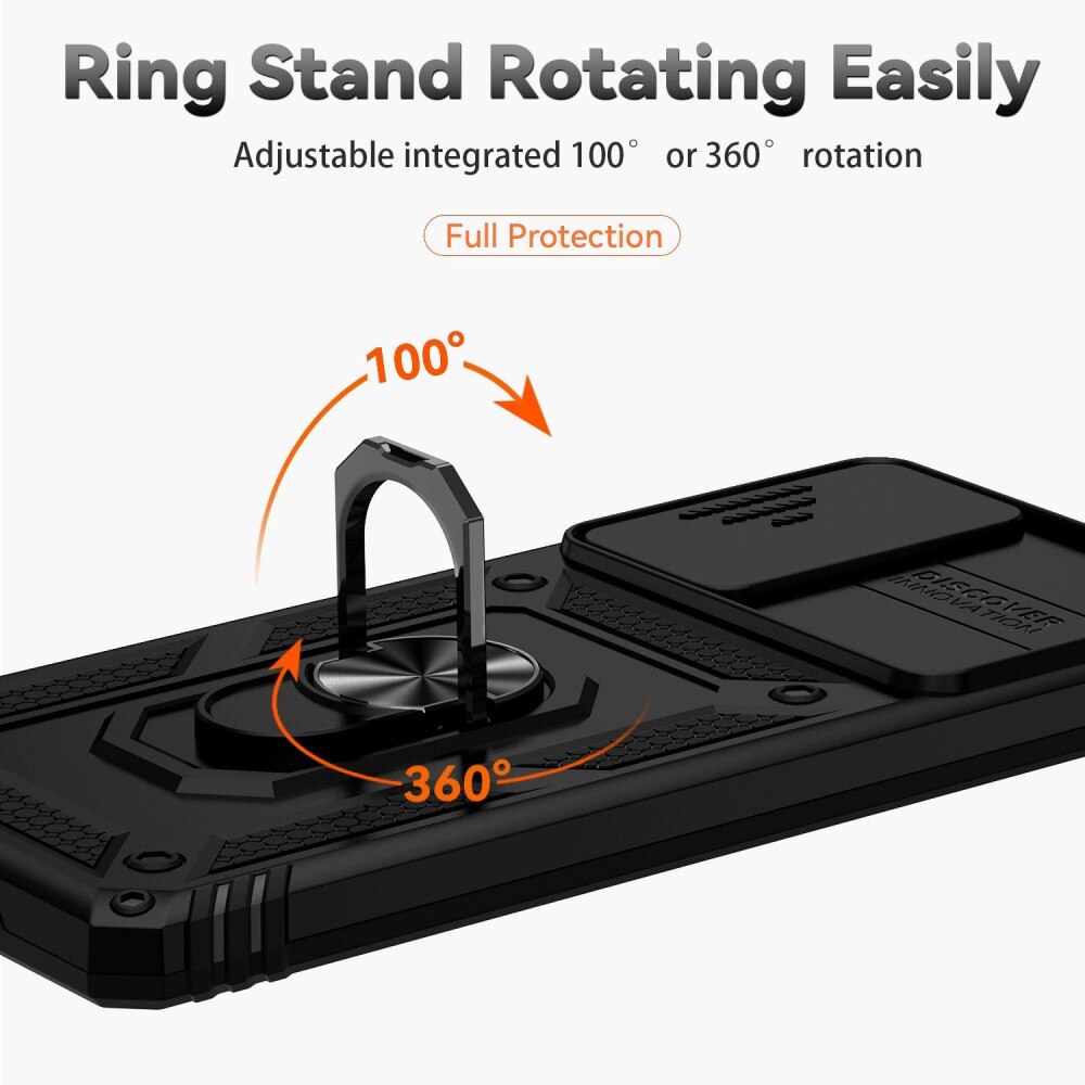 Hybridskal Ring+Kameraskydd Samsung Galaxy S20 FE svart