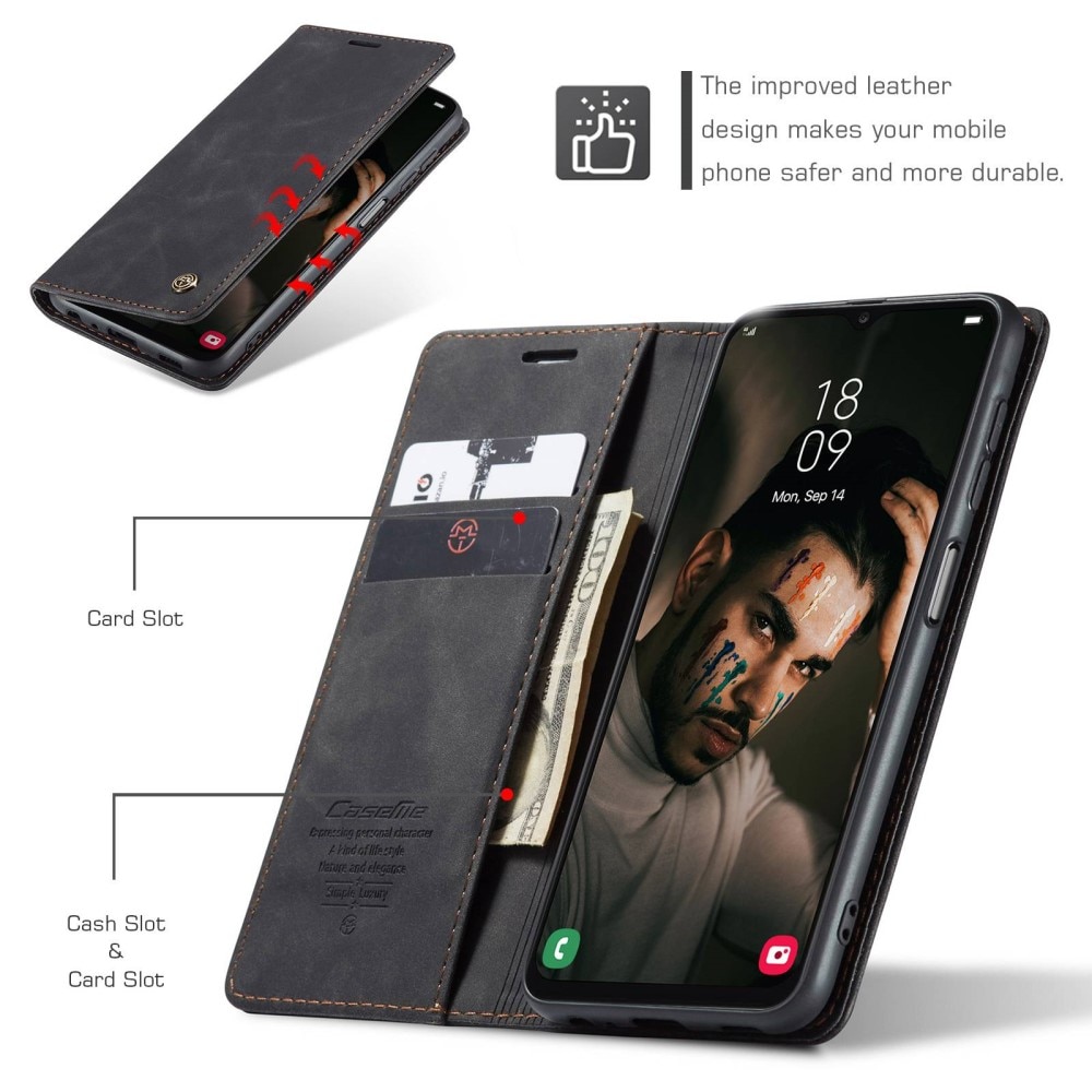 Slim Plånboksfodral Samsung Galaxy A13 Svart