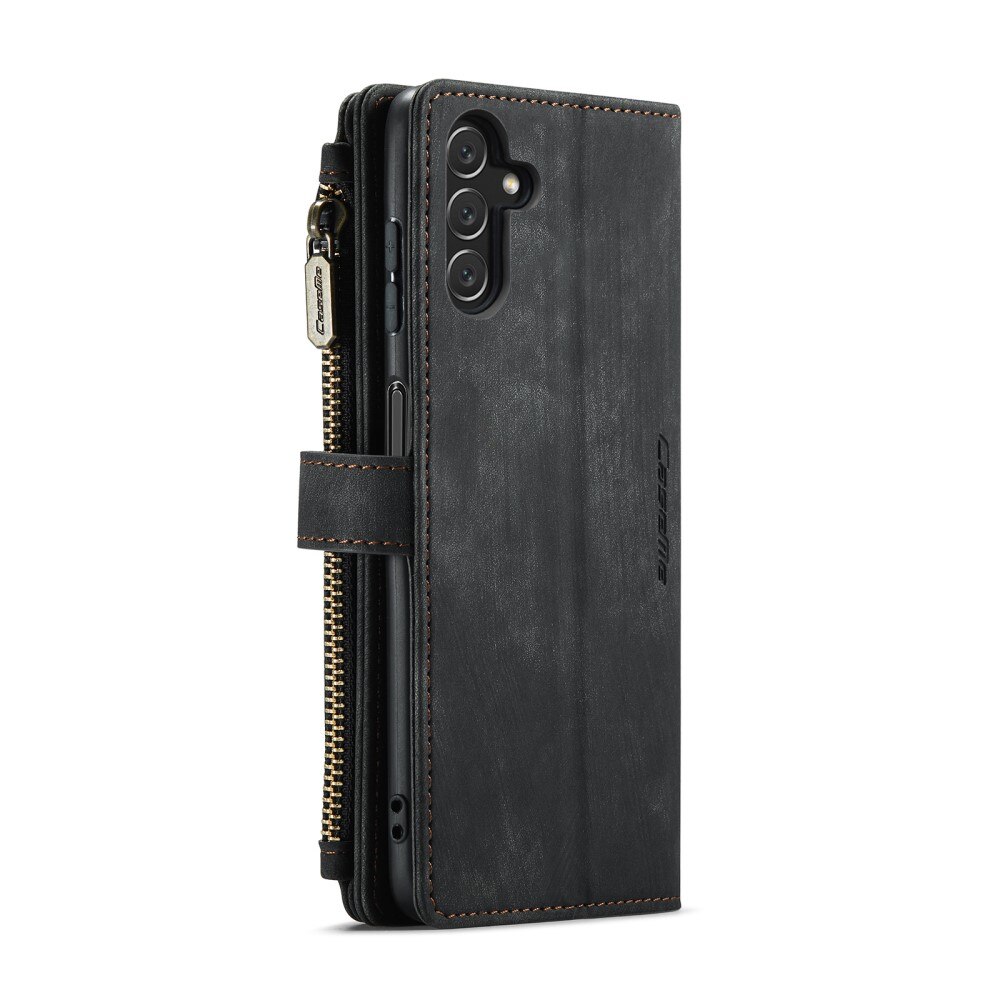 Zipper Plånboksfodral Samsung Galaxy A04s Svart