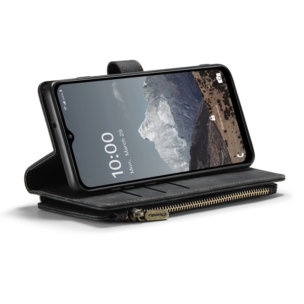 Zipper Plånboksfodral Samsung Galaxy A04s svart