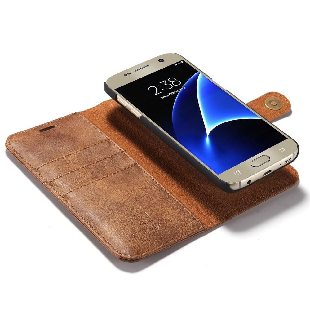 Magnet Wallet Samsung Galaxy S7 Cognac