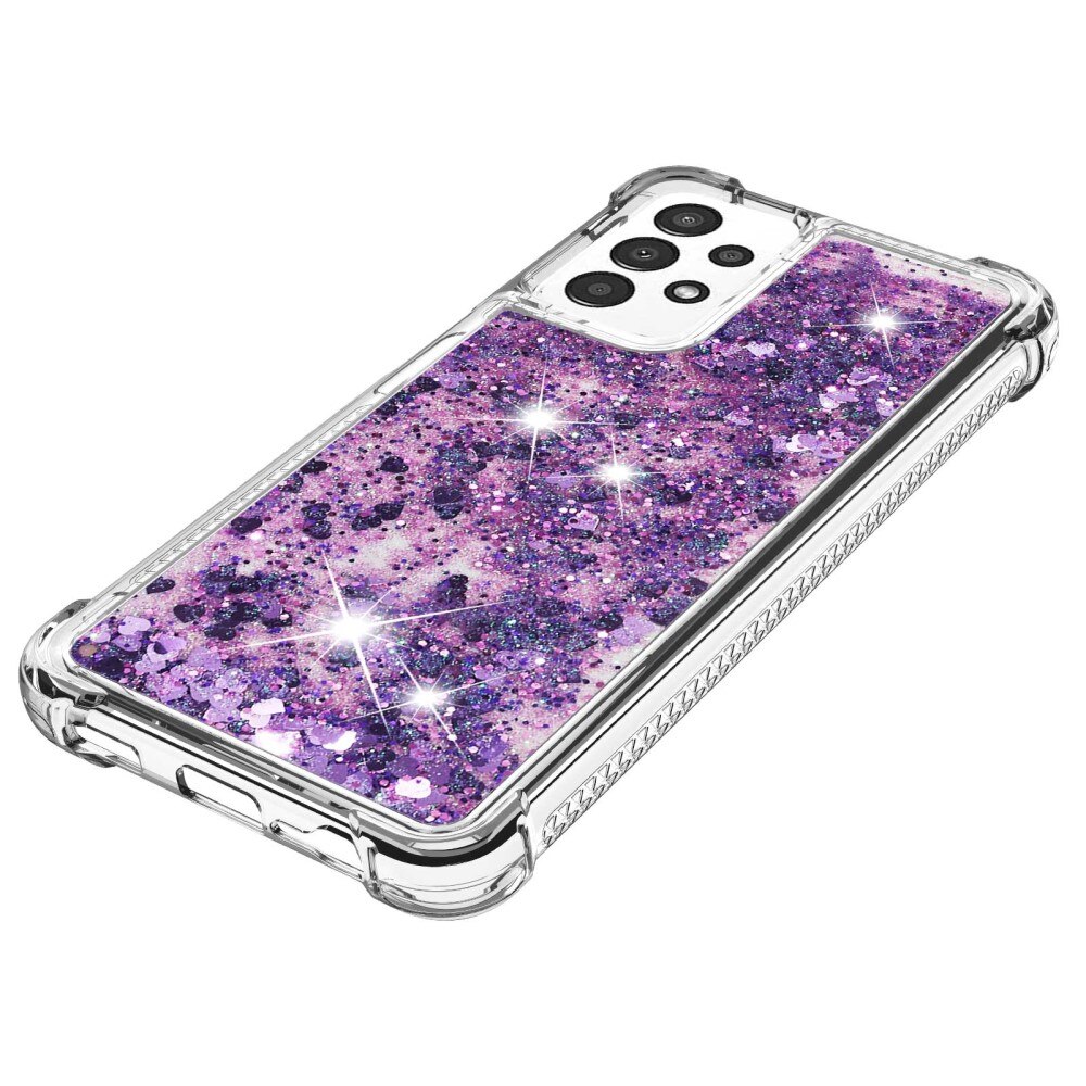 Glitter Powder TPU Case Samsung Galaxy A13 lila