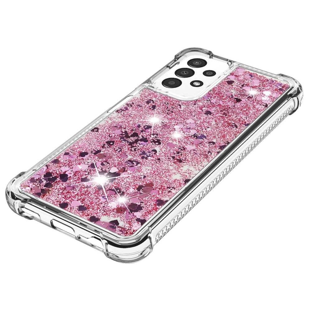 Glitter Powder TPU Case Samsung Galaxy A13 rosa