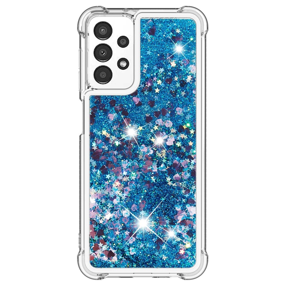 Glitter Powder TPU Case Samsung Galaxy A13 blå