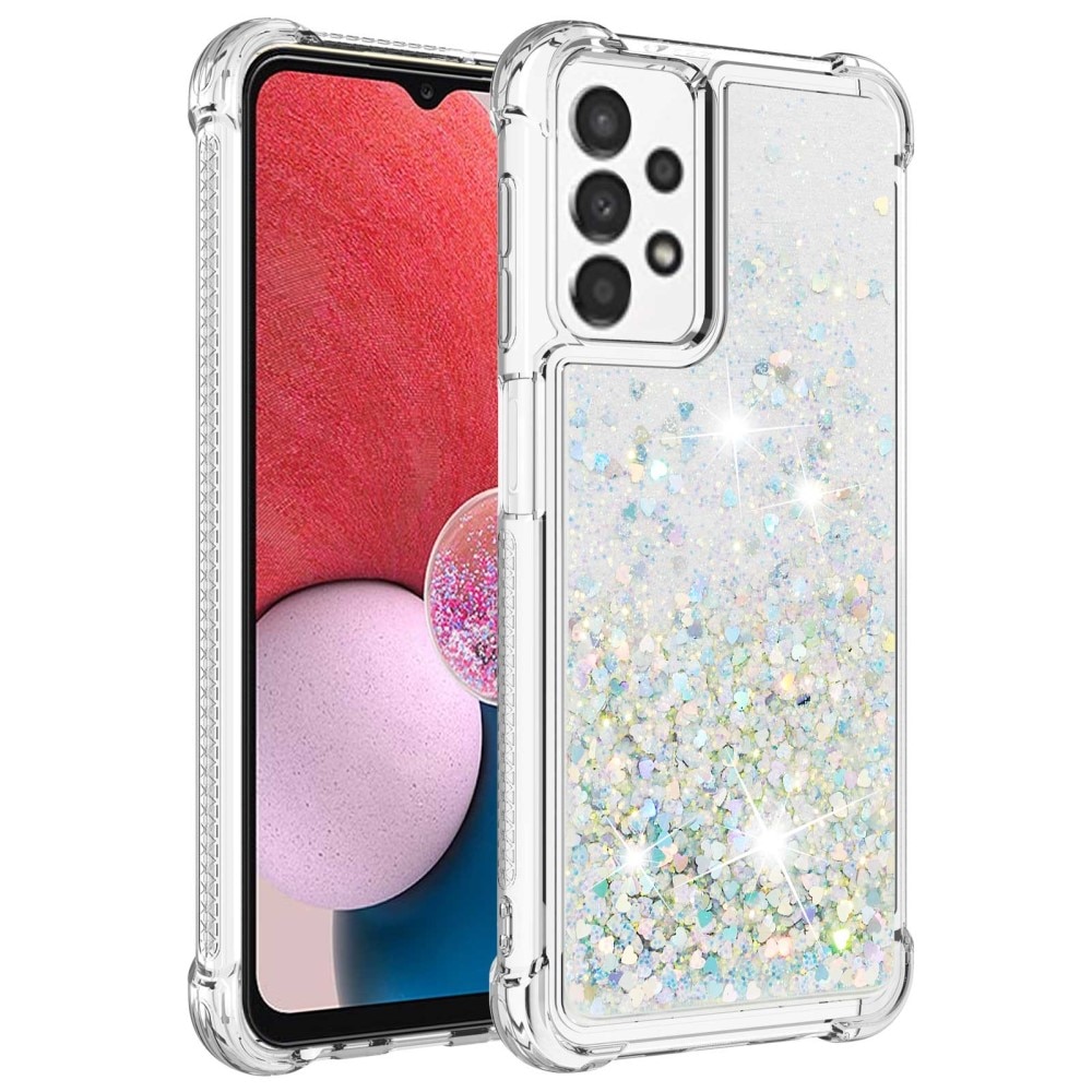 Glitter Powder TPU Case Samsung Galaxy A13 silver